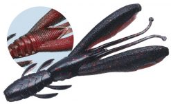 FLOPCLAW 4" #08 BLACK RED CRAW