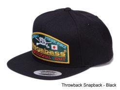 Megabass Trucker Hat / Throwback Snapback Black