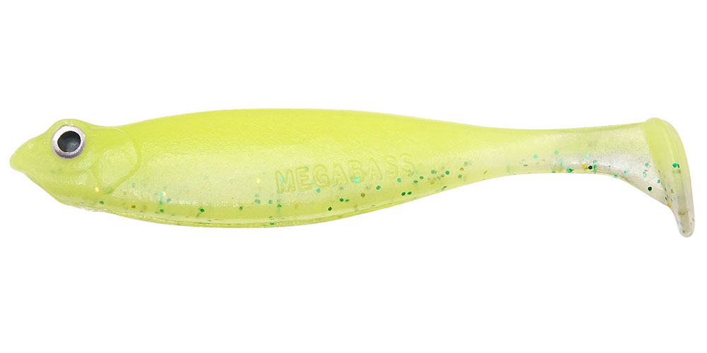 Megabass Soft Lure Hazedong Shad SW 4.2 Inches Glow Chart Lime 1573 