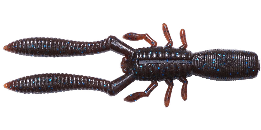 HONJIKOMI BOTTLE SHRIMP 2.4" SCUPPERNONG/BLUE FLAKE