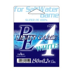 PE LIGHT GAME WHITE 150m 0.4 / 7lb - Japan Dream Tackle
