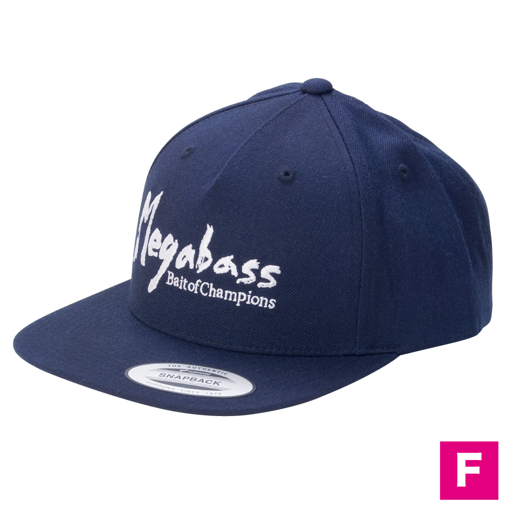 MEGABASS CAP BRUSH SNAPBACK NAVY/WHITE