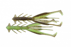 JACKALL JIMMY SHRIMP 3" GREEN PUMPKIN/CHARTREUSE