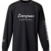 EVERGREEN EG DRY LONG T-SHIRT  TYPE-F BLACK-M