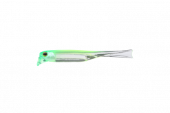 JACKALL DRIFTFRY 2,5" ELASTOMER CHARTREUSE BACK CLEAR