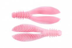 JACKALL RIBBING BUNNY 3,8" ELASTOMER STRAWBERRY MILK