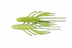 JACKALL WAVER SHRIMP 2.8" SALT RF HOT LIME/GLOW CHARTREUSE