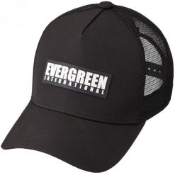 EVERGREEN TRUCKER CAP BLACK