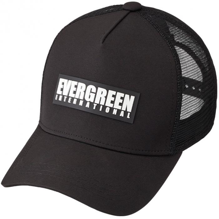 EVERGREEN TRUCKER CAP BLACK