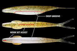 DEPS SAKAMATA SHAD 4" #20 WATERMELON PROBLUE – Bild 3