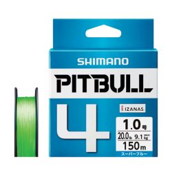 SHIMANO PITBULL 4  150m Lime Green PE #1.2
