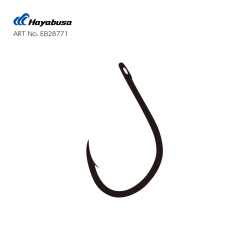 Hayabusa K-1 BN LOOSE #4 Black Nickel Carp Hooks