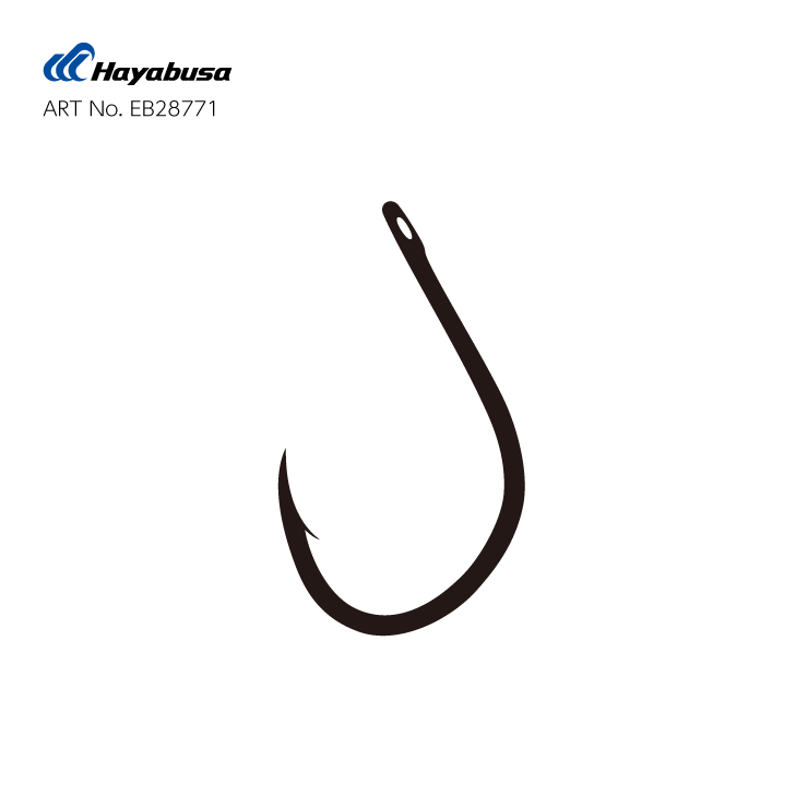 Hayabusa K-1 BN LOOSE #6 Black Nickel Carp Hooks