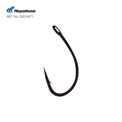Hayabusa L-1 BN LOOSE #2 Black Nickel Carp Hooks
