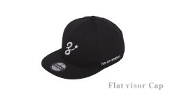 ZENAQ Flat Visor Cap  Black NEW