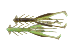 JACKALL JIMMY SHRIMP 3" GREEN PUMPKIN/CHARTREUSE