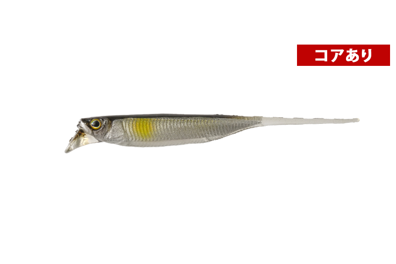 JACKALL DRIFTFRY 3.0" ELASTOMER SILVER POWDER AYU