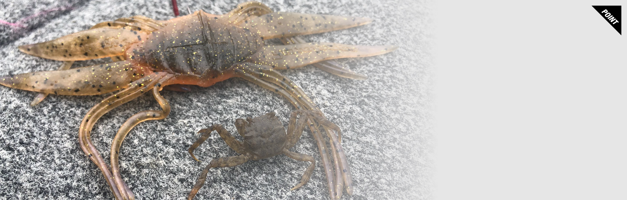 JACKALL DRIFT CRAB 45 DARK GREEN PUMPKIN BLUE FLAKE – Bild 3