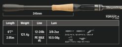 JACKALL REVOLTAGE II RV II-C67MH+ / 1-teiliger Blank + abnehmbarer Griff (2 Teile) – Bild 2