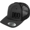 DUO Mesh Snapback Cap Charcoal Black