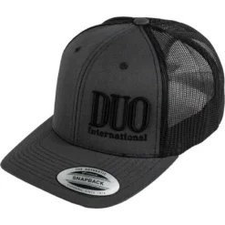 DUO Mesh Snapback Cap Charcoal Black