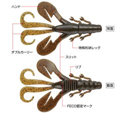 DOUBLE MOTION 3.6"  #122 GREENPUMPKIN BL/CHART – Bild 2