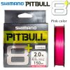 SHIMANO PITBULL 8+ 150m Traceable Pink PE #1.5  31.8lb